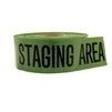 Green Staging Area Barricade Tape Roll